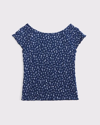 smocked tee
