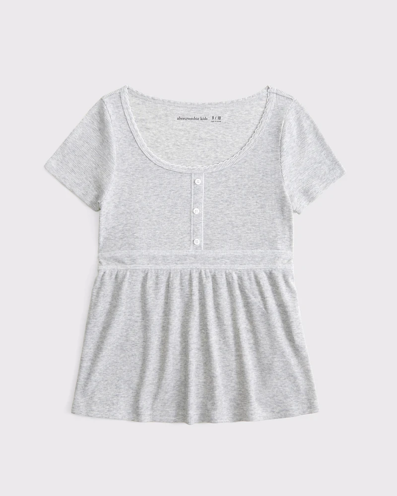 short-sleeve babydoll top