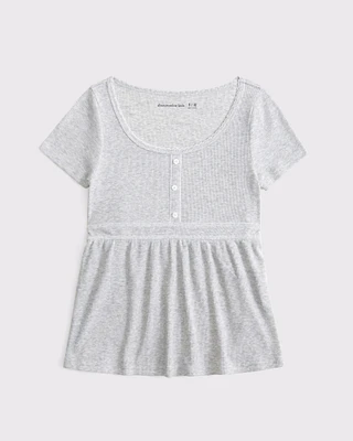 short-sleeve babydoll top