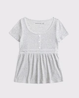 short-sleeve babydoll top