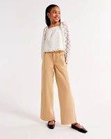 long-sleeve lace top