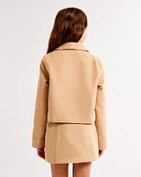 faux suede shirt jacket