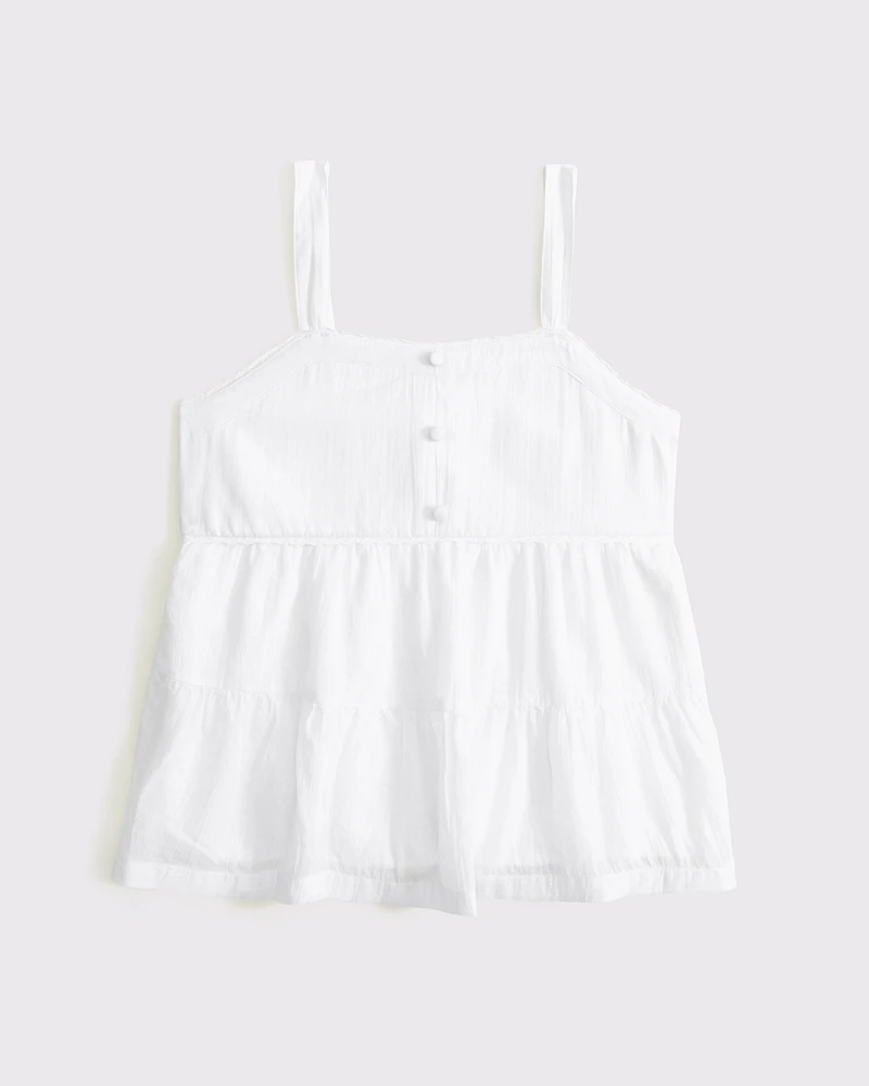 babydoll button-through top