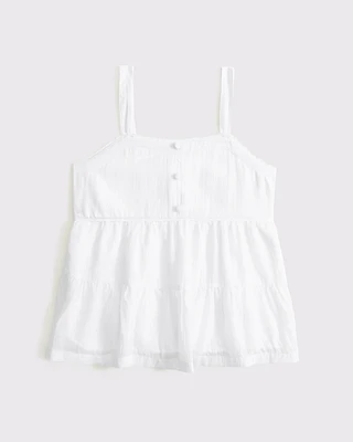 babydoll button-through top