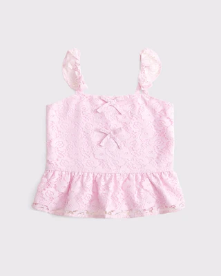 lace bow top