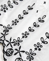 embroidered maxi skirt