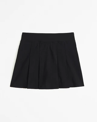 pleated uniform mini skort