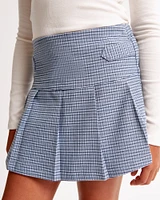 menswear pleated skort