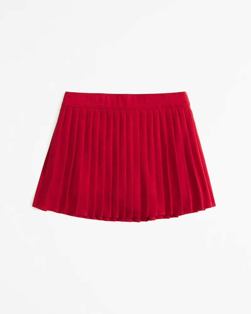 micro-pleated mini skort