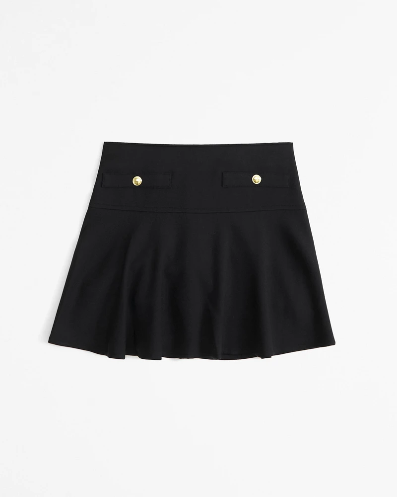 menswear button skort