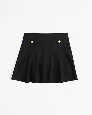 menswear button skort