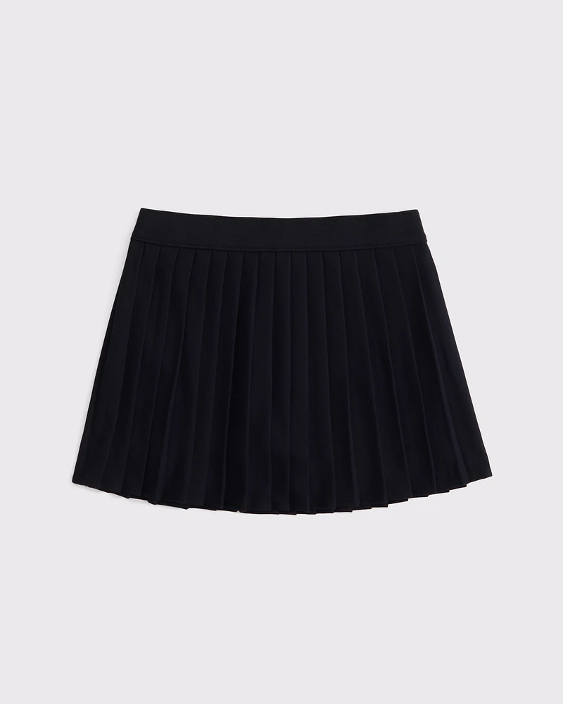pleated mini skort