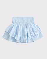 tiered ruffle mini skort