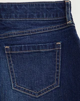 graphic denim skort