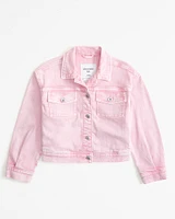 cropped denim jacket