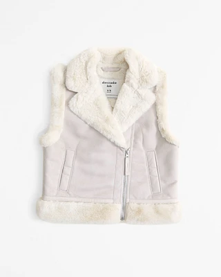shearling vest
