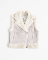 shearling vest
