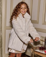 long-length faux fur jacket