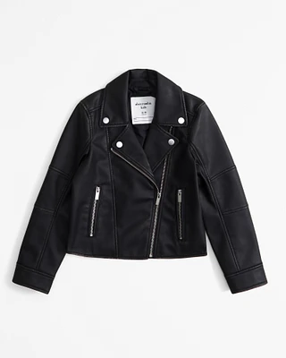 vegan leather biker jacket