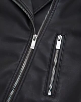 vegan leather biker jacket