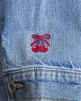 embroidered denim jacket