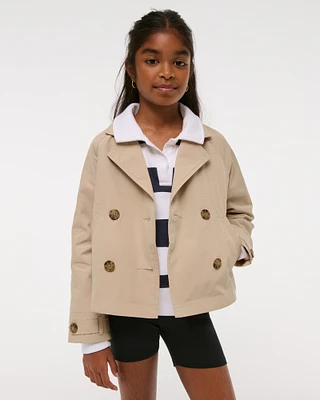cropped trench coat