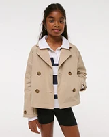 cropped trench coat