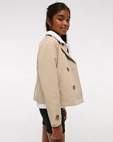 cropped trench coat
