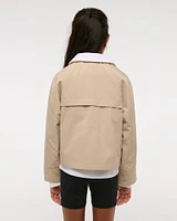 cropped trench coat