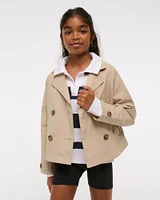 cropped trench coat