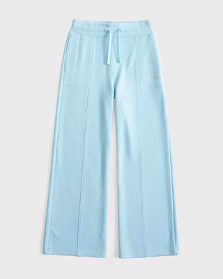 ypb textured wide leg sweatpants