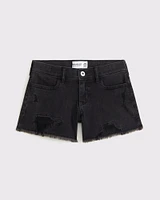 low rise midi shorts