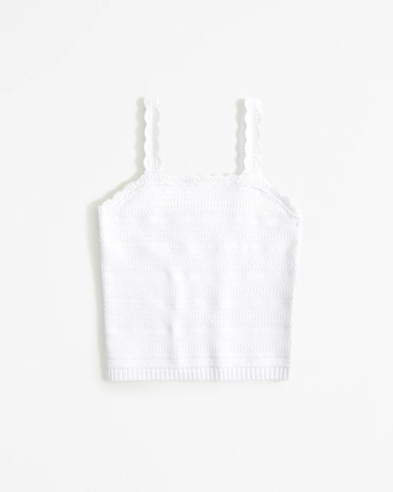 textured sweater tank
