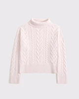 cable turtleneck sweater