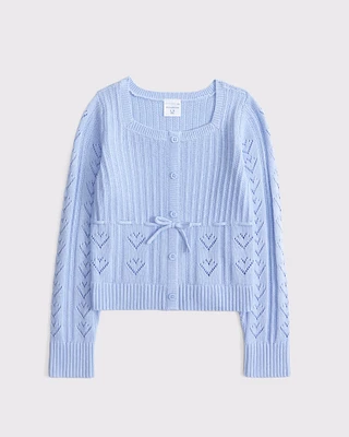 babydoll heart stitch sweater