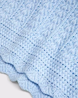 short-sleeve crochet-style sweater top