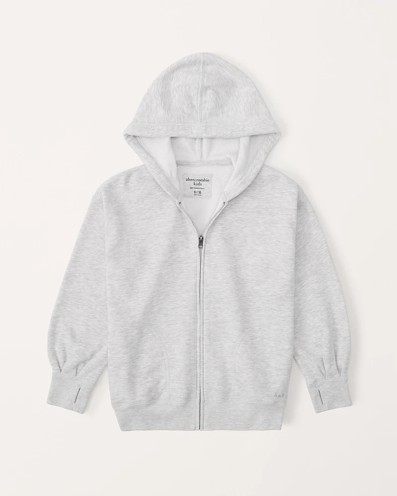 essential sunday legging-friendly full-zip hoodie