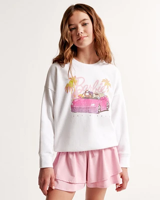 barbie graphic crew sweatshirt