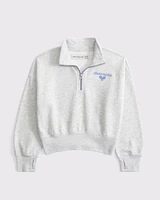 logo quarter-zip sweatshirt
