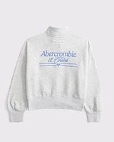 logo quarter-zip sweatshirt