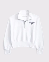 logo quarter-zip sweatshirt