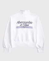 logo quarter-zip sweatshirt