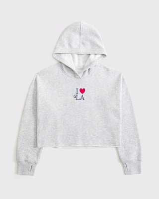 cutoff graphic popover hoodie