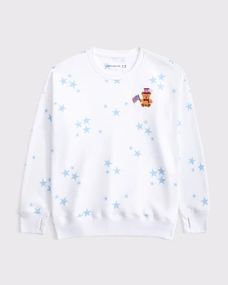 legging-friendly usa graphic crew sweatshirt