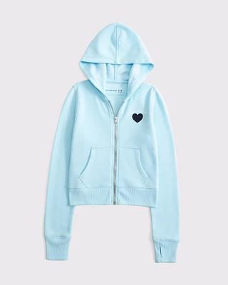 graphic full-zip hoodie
