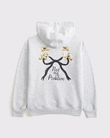 legging-friendly ariana grande graphic popover hoodie