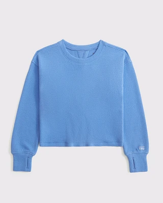 ypb textured crew sweatshirt