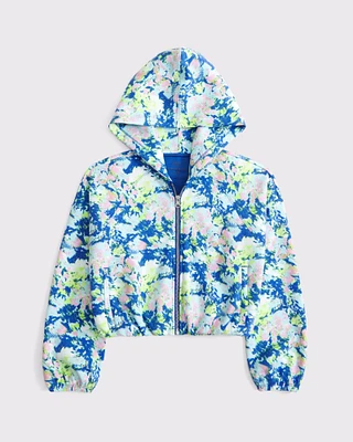 ypb neoknit bubble hem full-zip hoodie