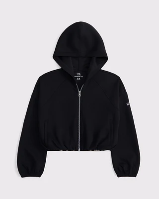 ypb neoknit bubble hem full-zip hoodie