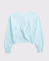 ypb textured crew sweatshirt
